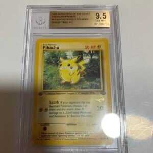 Pikachu 1st Edition W Gold Stamped